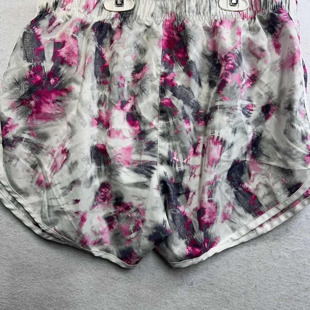Calvin Klein Pink/white Athletic Running Shorts Elastic Waist Size Medium